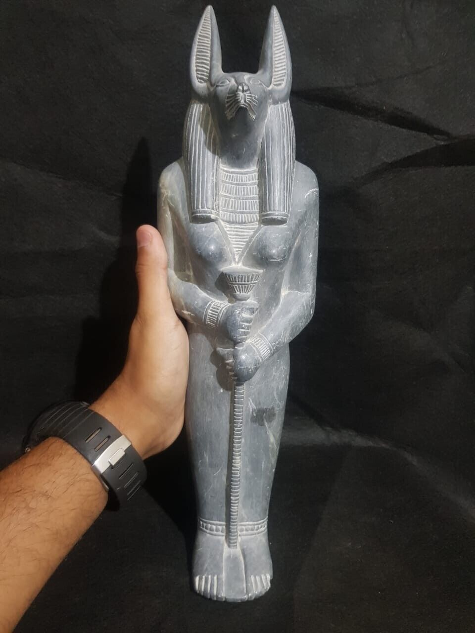 Rare Ancient Egyptian Antiques Statue God Of Death Anubis Antique Egyptian BC