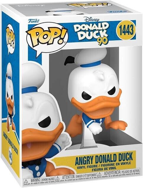 Funko Pop Disney 90th Anniversary Angry Donald Duck Vinyl Figure #1443 - Mint