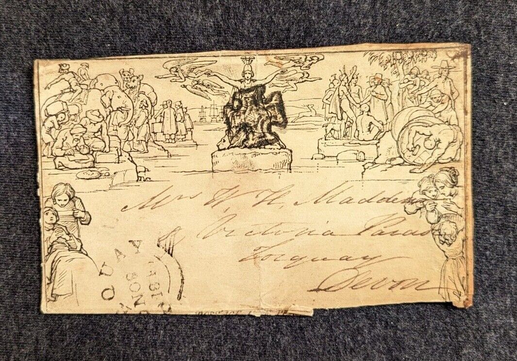Historical Cover (front only), Mulverny Envelope, Great Britain, Circa 1880's