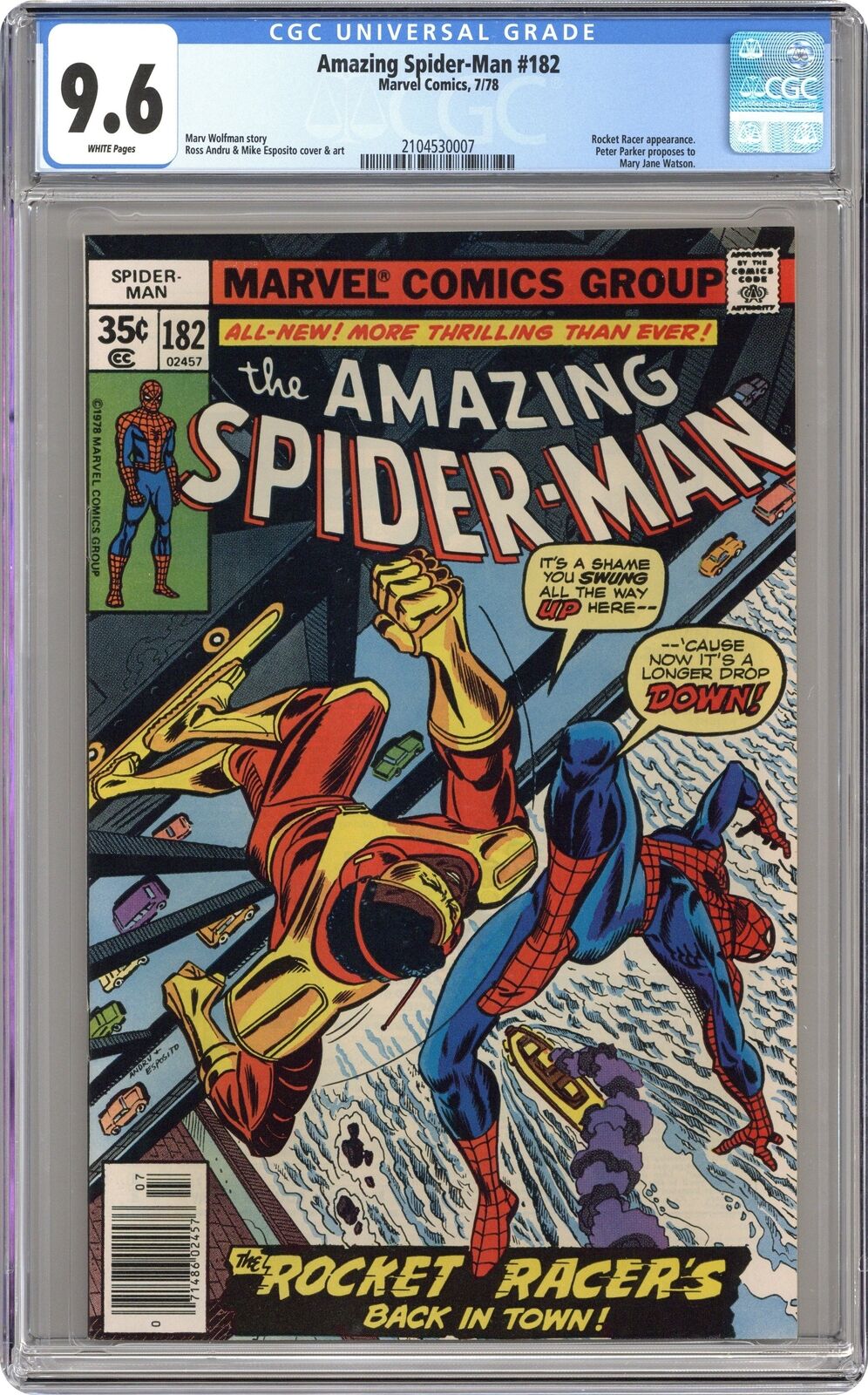 Amazing Spider-Man #182 CGC 9.6 1978 2104530007