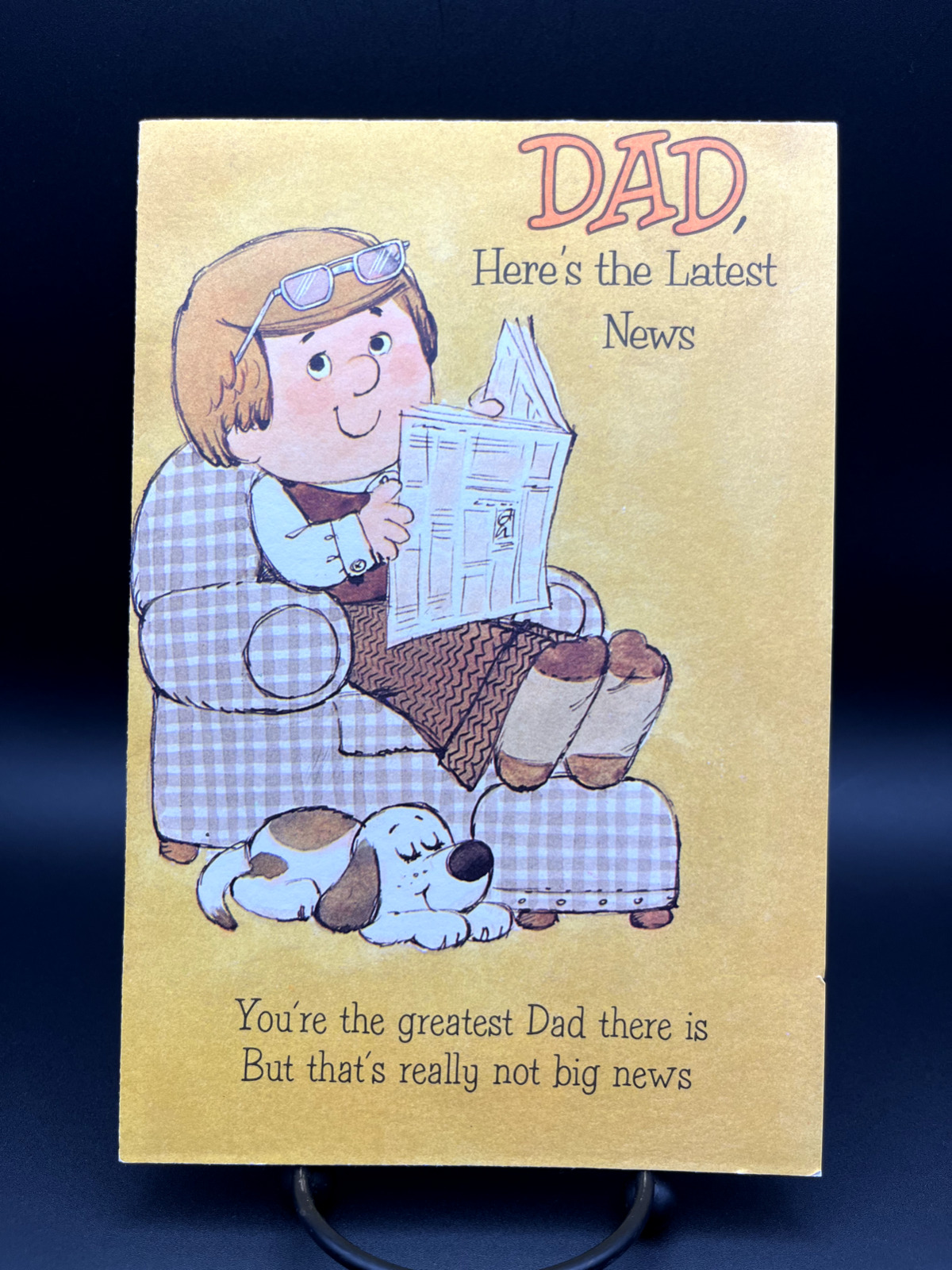 Vintage 1977 American Greetings Fathers Day Card, unused with envelope