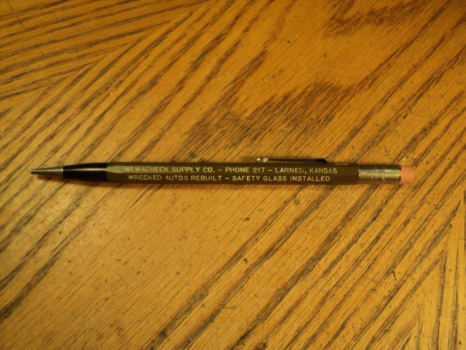 Vintage Autopoint Mechanical Pencil   Newacheck Supply Co  Larned Kansas