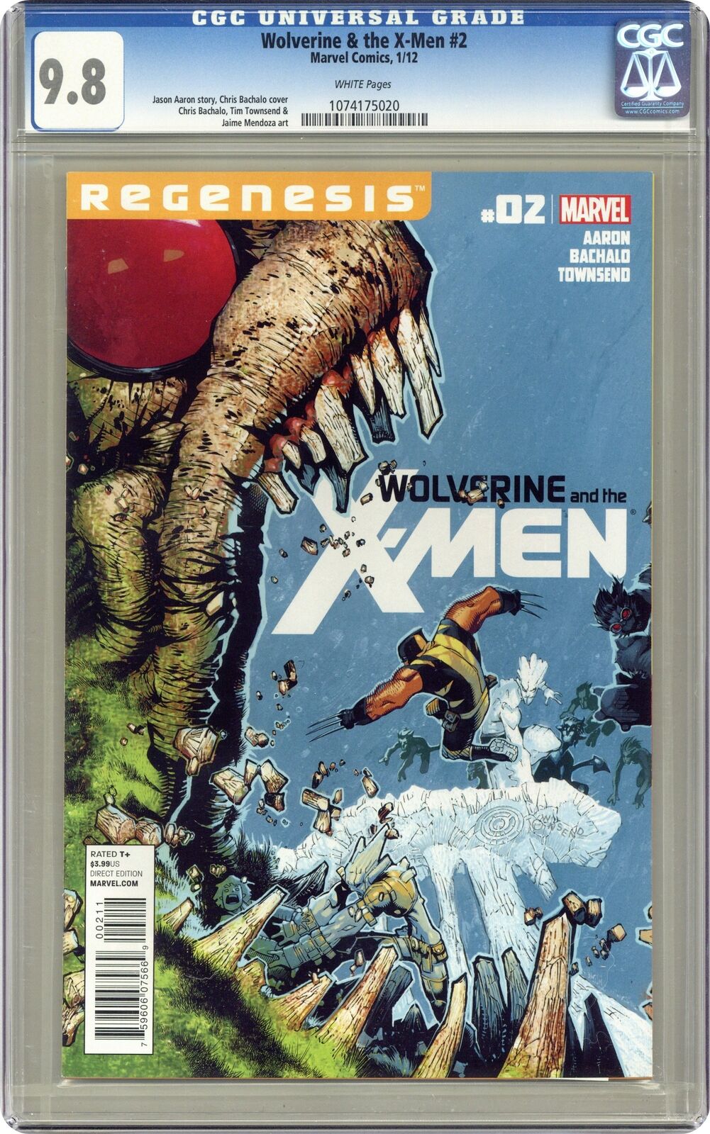 Wolverine and the X-Men #2A Bachalo CGC 9.8 2012 1074175020