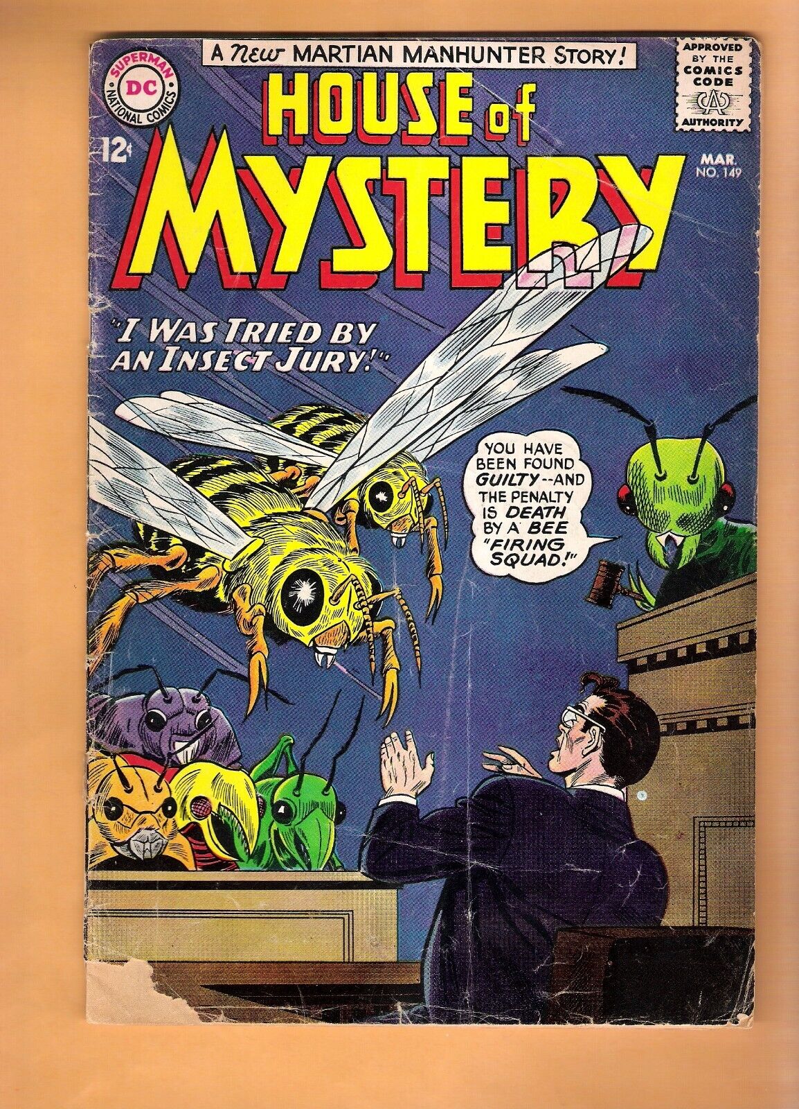 HOUSE of MYSTERY #149 vintage DC comic book 1965 VG Martian Manhunter