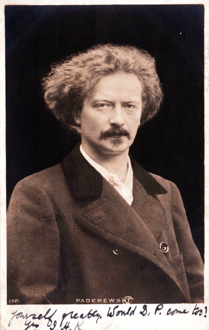Ignacy Jan Paderewski Real Photo PC - Polish Pianist, Composer, Statesman - 1904