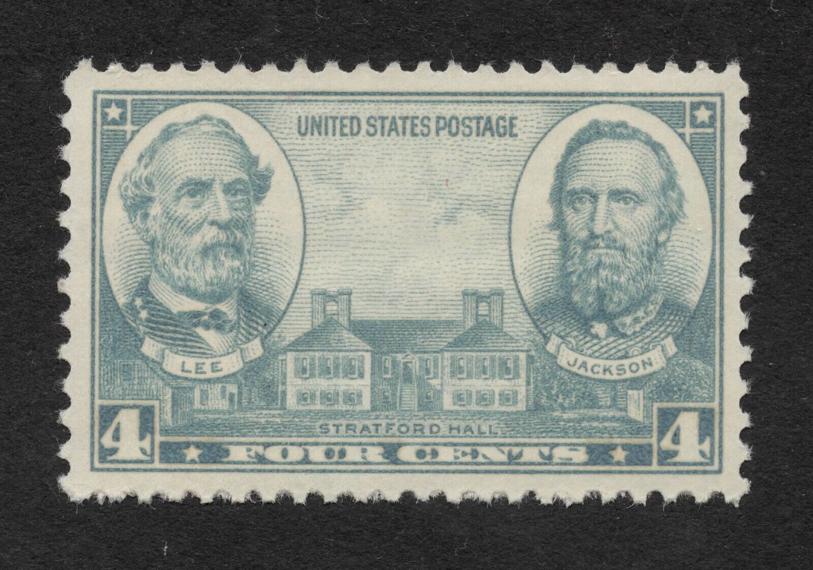 Civil War Generals - Robert E. Lee - Stonewall Jackson - mint condition US stamp