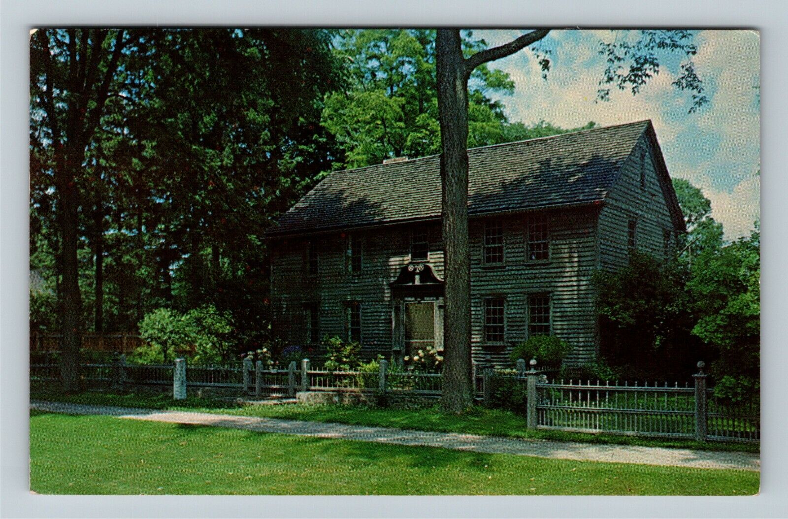 Sturbridge MA-Massachusetts, Historic 1739 Mission House Vintage c1968 Postcard