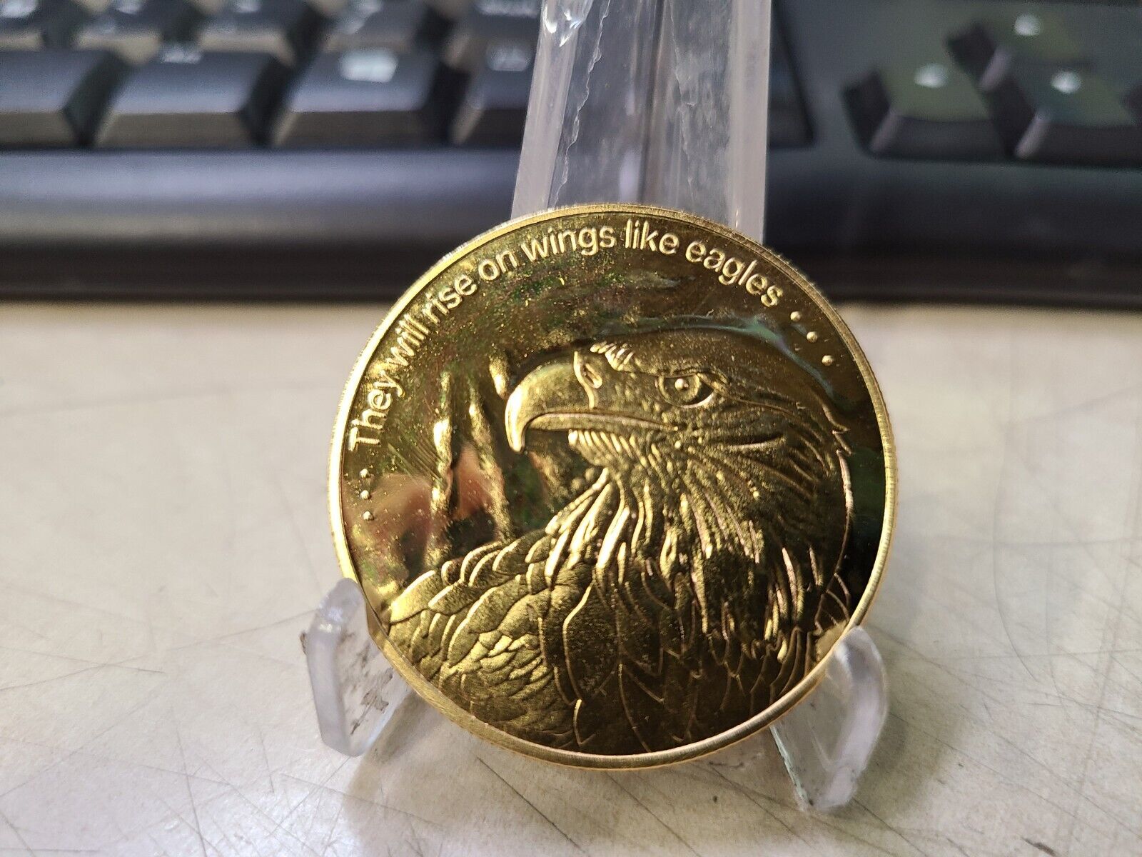 Challenge Coin - They will rise on wings like eagles