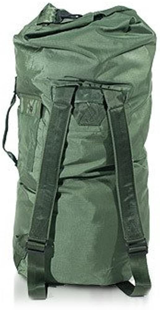 USGI Military Duffle Bag OD Green Nylon Bag Carry Straps NSN 8465-01-117-8699