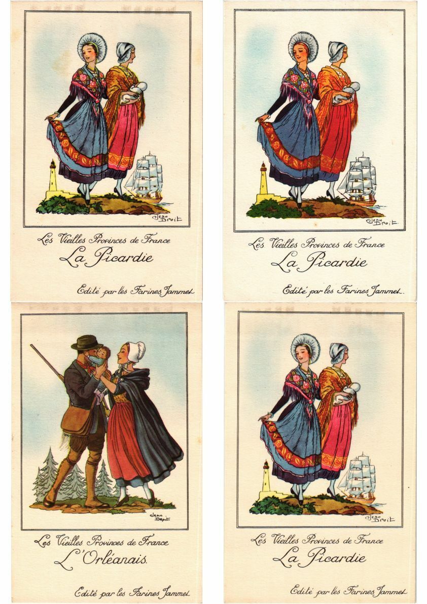 FRANCE FOLKLORE ADVERTISING JAMMET 49 Vintage Postcards (L2426)