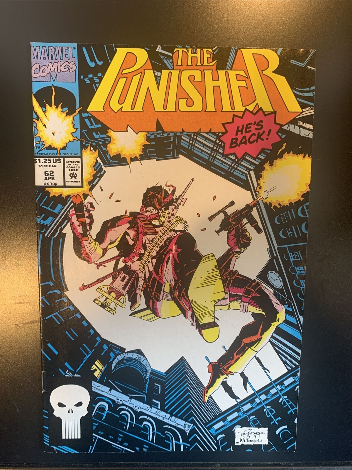 Vintage Marvel Comics , The Punisher, April 1992 Volume 2 Issue 62