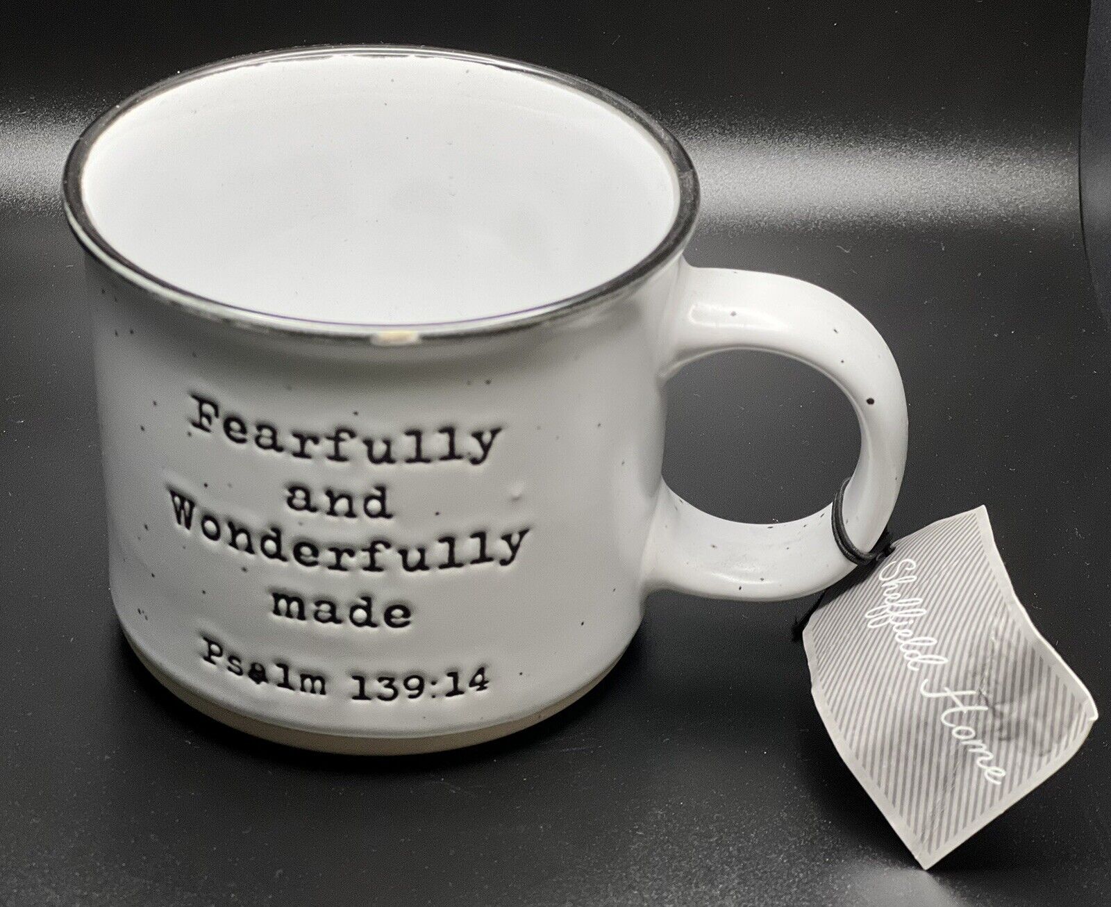 Sheffield Home Fearfully & Wonderfully Made Psalm 139:14 Bible Verse Etched Mug