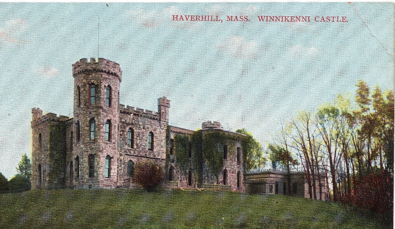 Haverhill MA Postcard 1907-1915 Mass Massachusetts Winnikenni Castle DB Antique