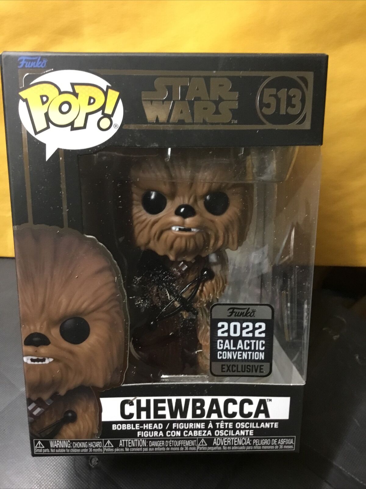 Funko POP Star Wars Chewbacca #513 2022 Galactic Convention Exclusive Brand New