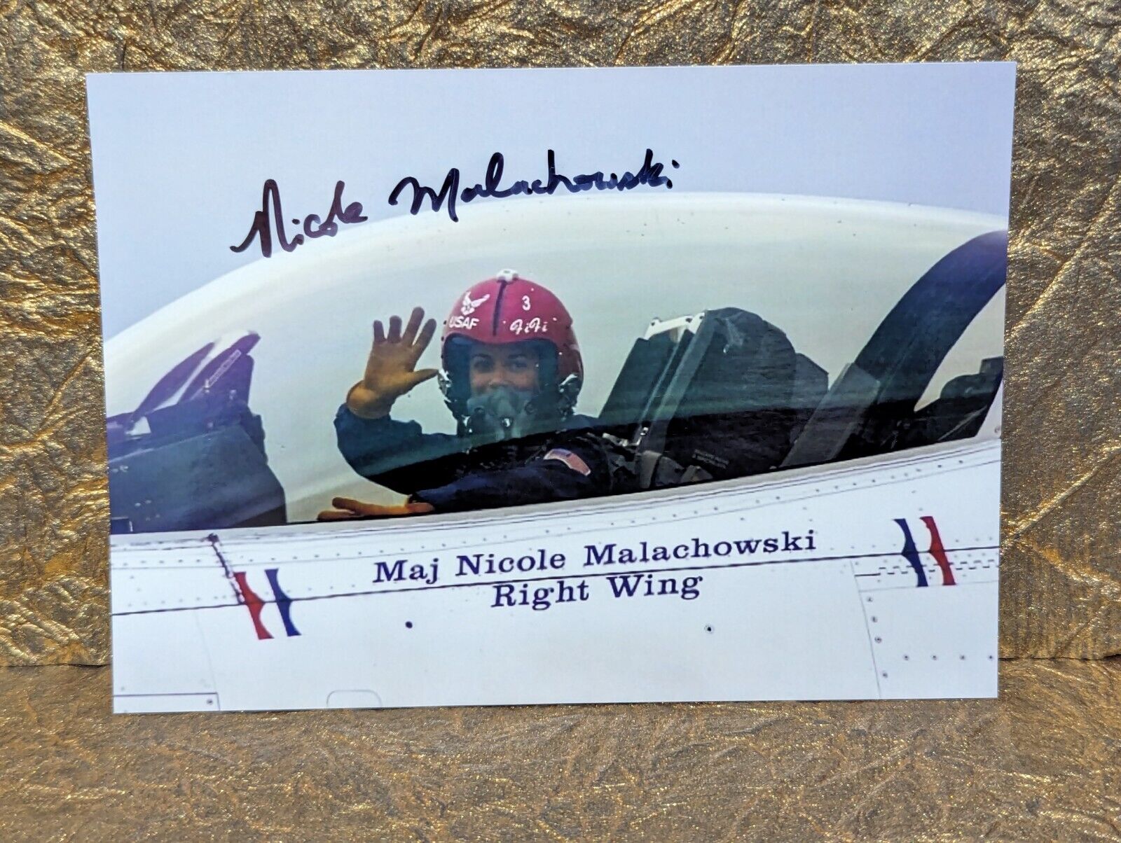 Nicole Malachowaki Autograph PSA DNA Signed Photo USAF Pilot Thunderbirds