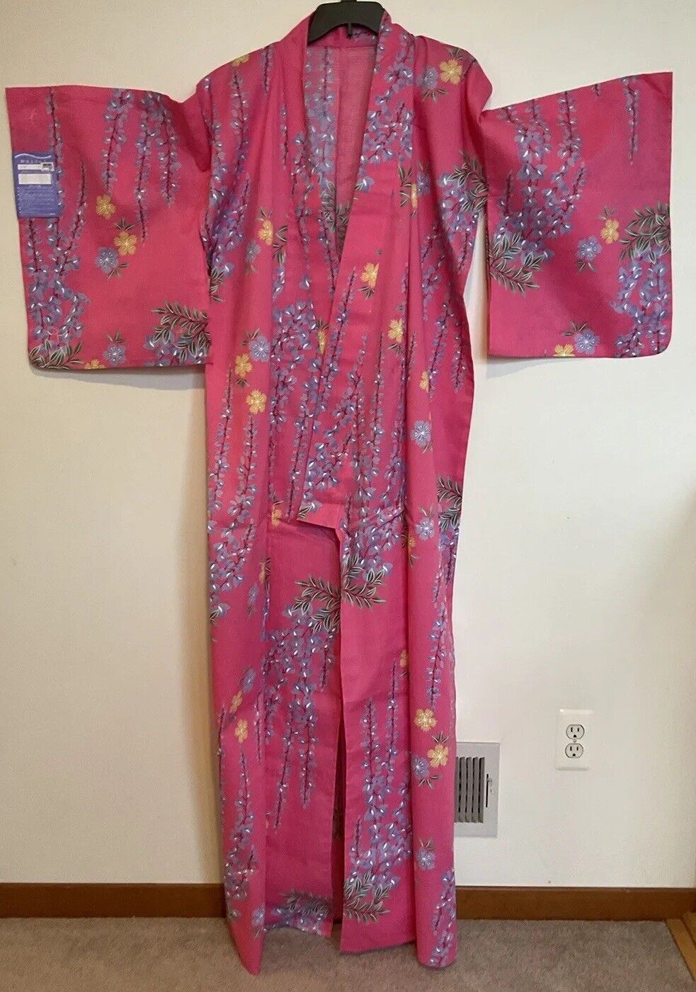 Japanese  Kimono Traditional, Cotton Pink - 155-165 centimeters - New