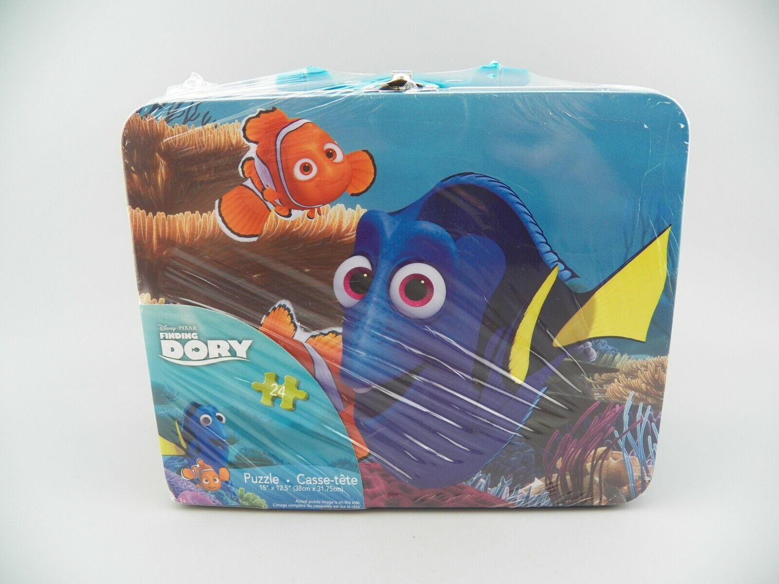 Disney Pixar FINDING DORY 24 Piece Puzzle Tin Box Lunch Box Kids USA NEW 