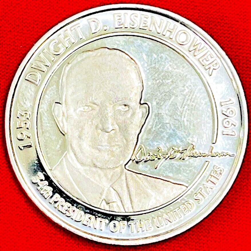 Dwight Eisenhower Supreme Allied Commander Large Collectible Token Coin Medal