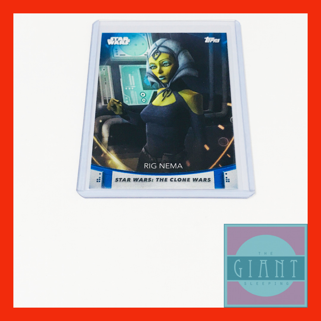 2020 Topps Women of Star Wars Blue Parallel Rig Nema Card Animated Series