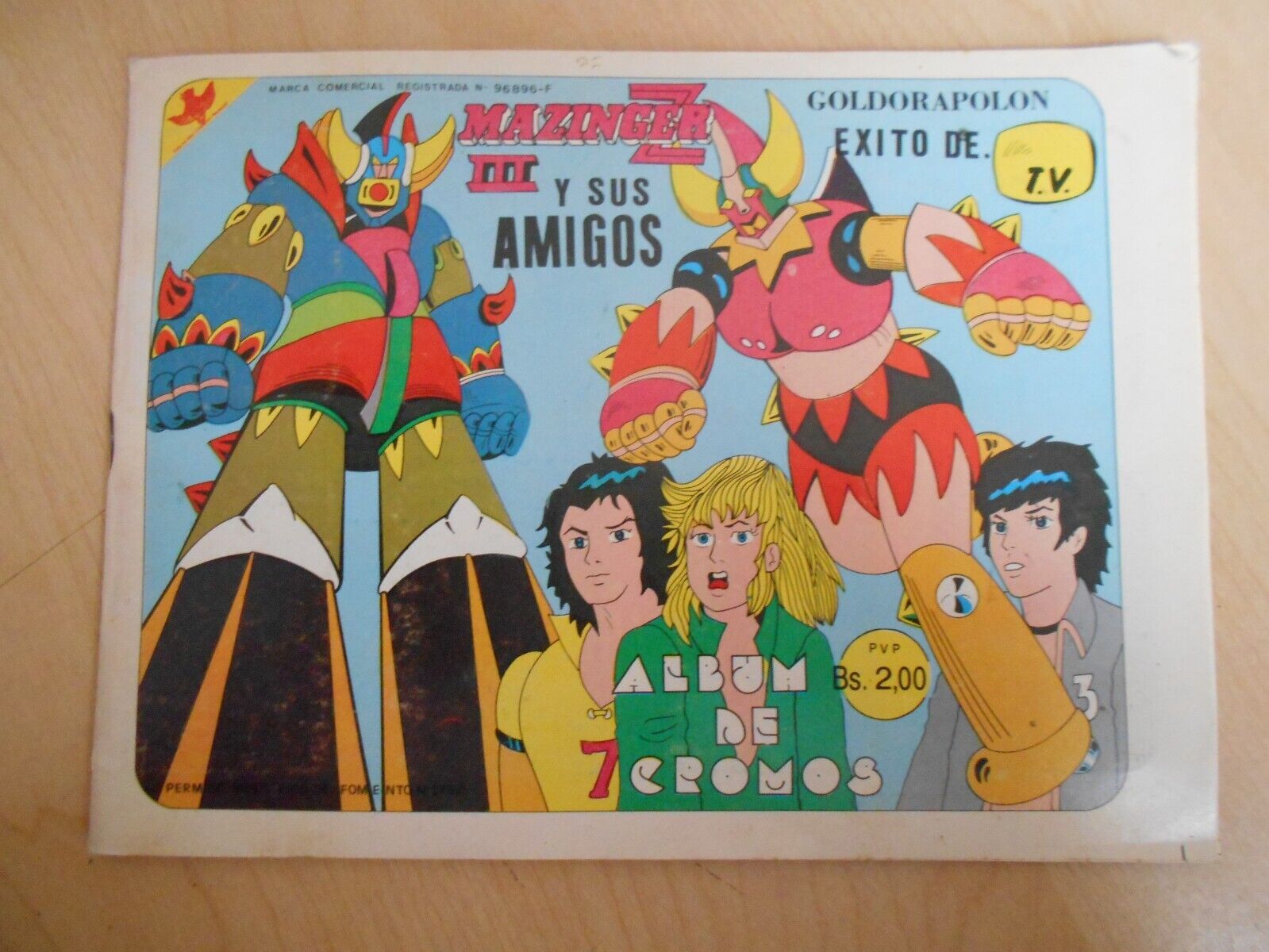 VINTAGE Album MAZINGER Z III /3 80s 180 Cards-Goldorak- Venezuela Aphrod ROBOTS