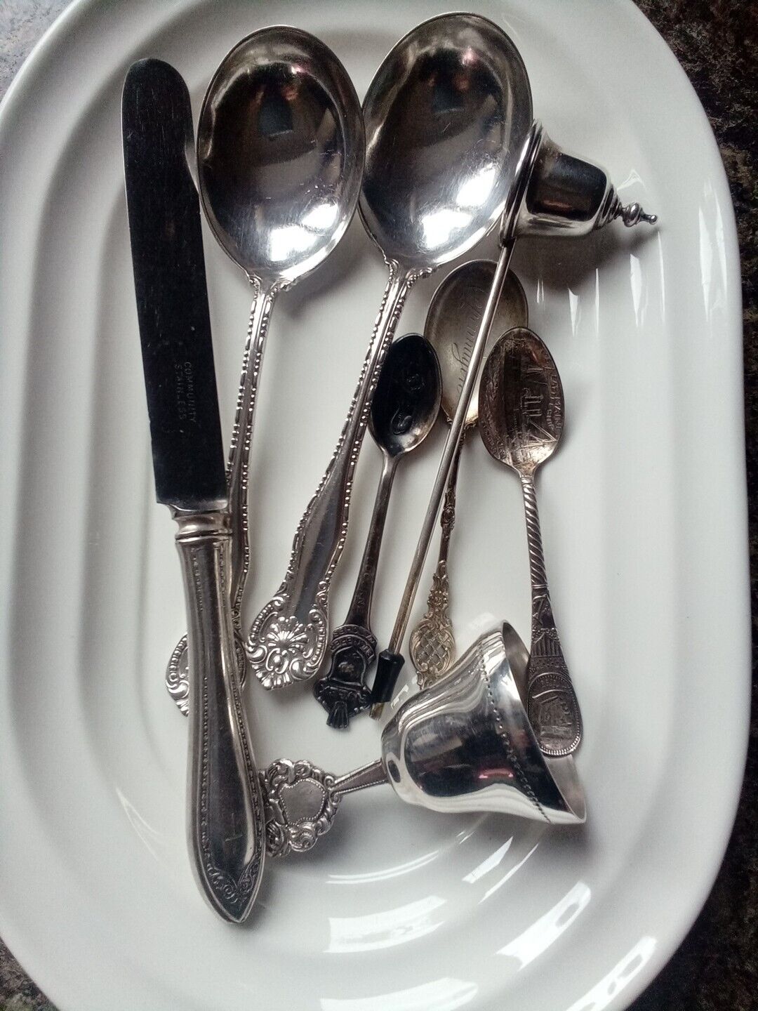 Sterling Silver Plate Junk Drawer Mixed Lot