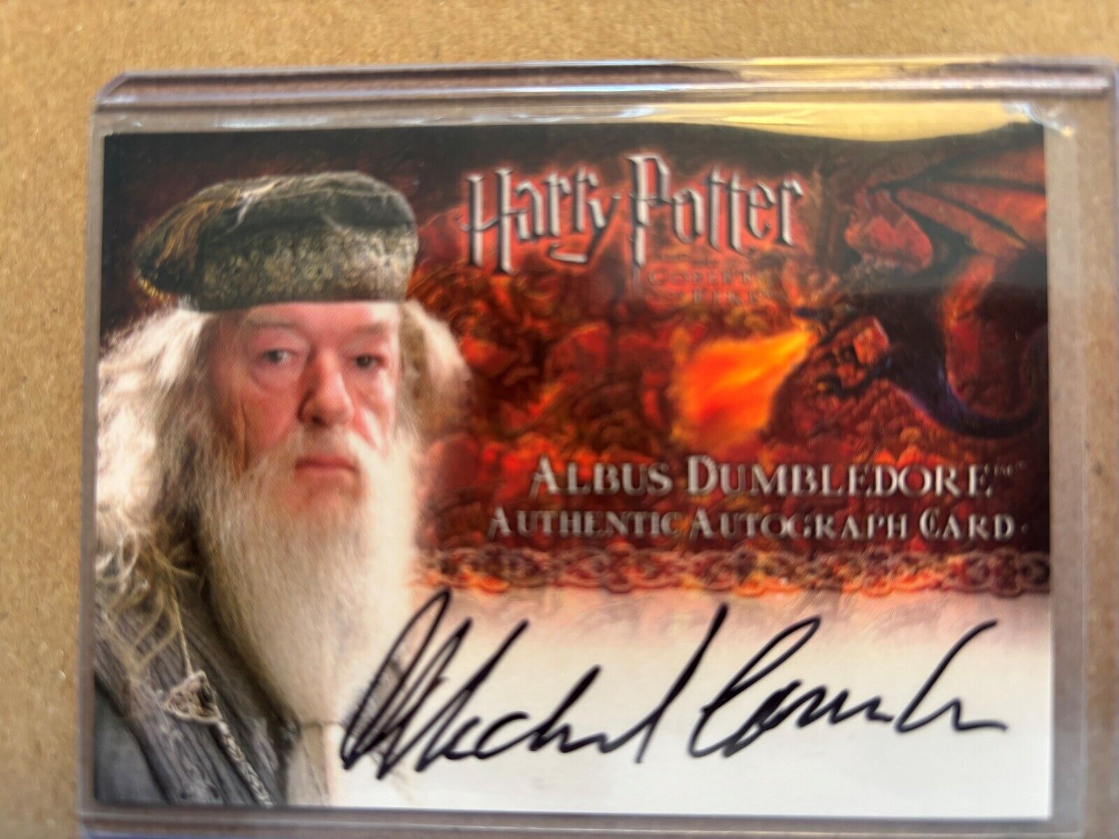 Harry Potter GOF Michael Gambon as Dumbledore AUTOGRAPH Card Artbox