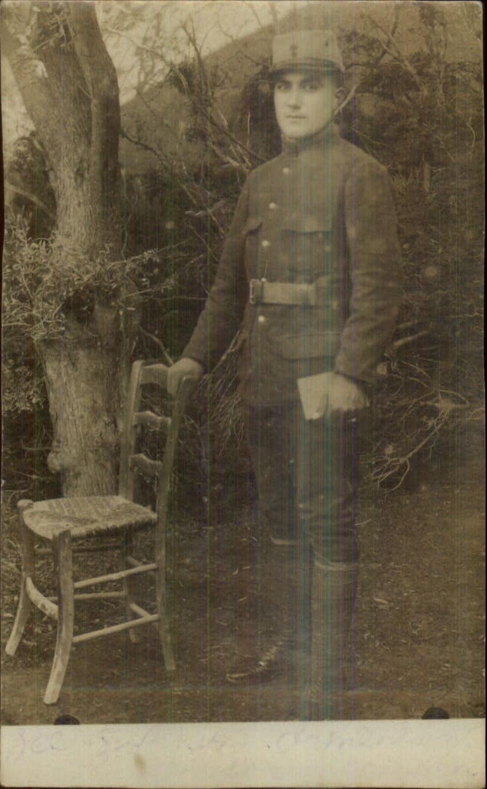 WWI Armenian Jew Soldier in Uniform Jewish Judaica c1915 Real Photo Postcard