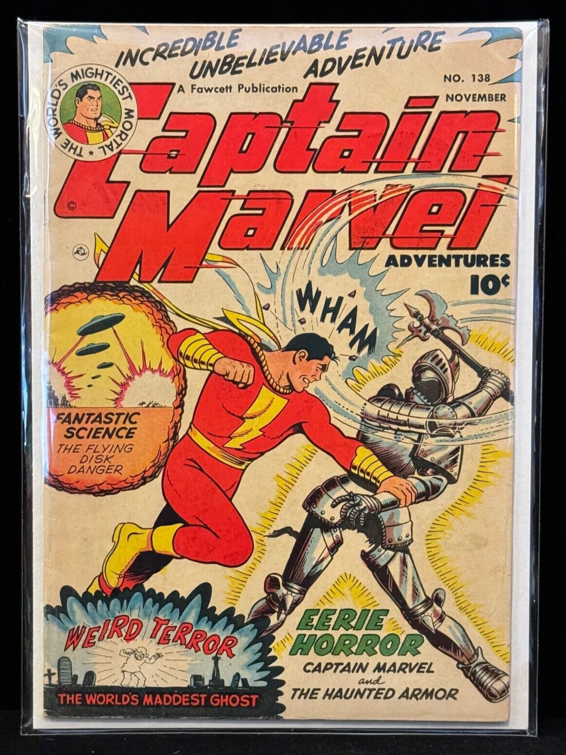 Captain Marvel Adventures #138 (1952 Fawcett) GORGEOUS RARE GOLDEN-AGE GEM ⚡🔥