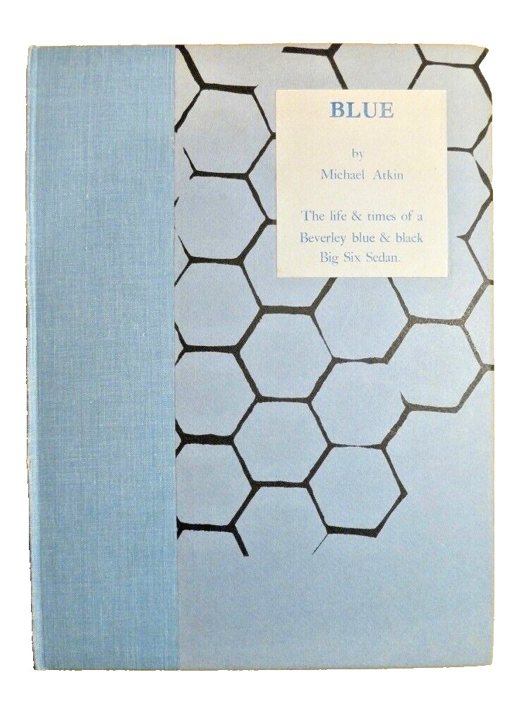 PONTIAC BIG 6.  BLUE. AN ARTISTS HAND MADE BOOK OF ETCHINGS OF A PARTICULAR CAR.
