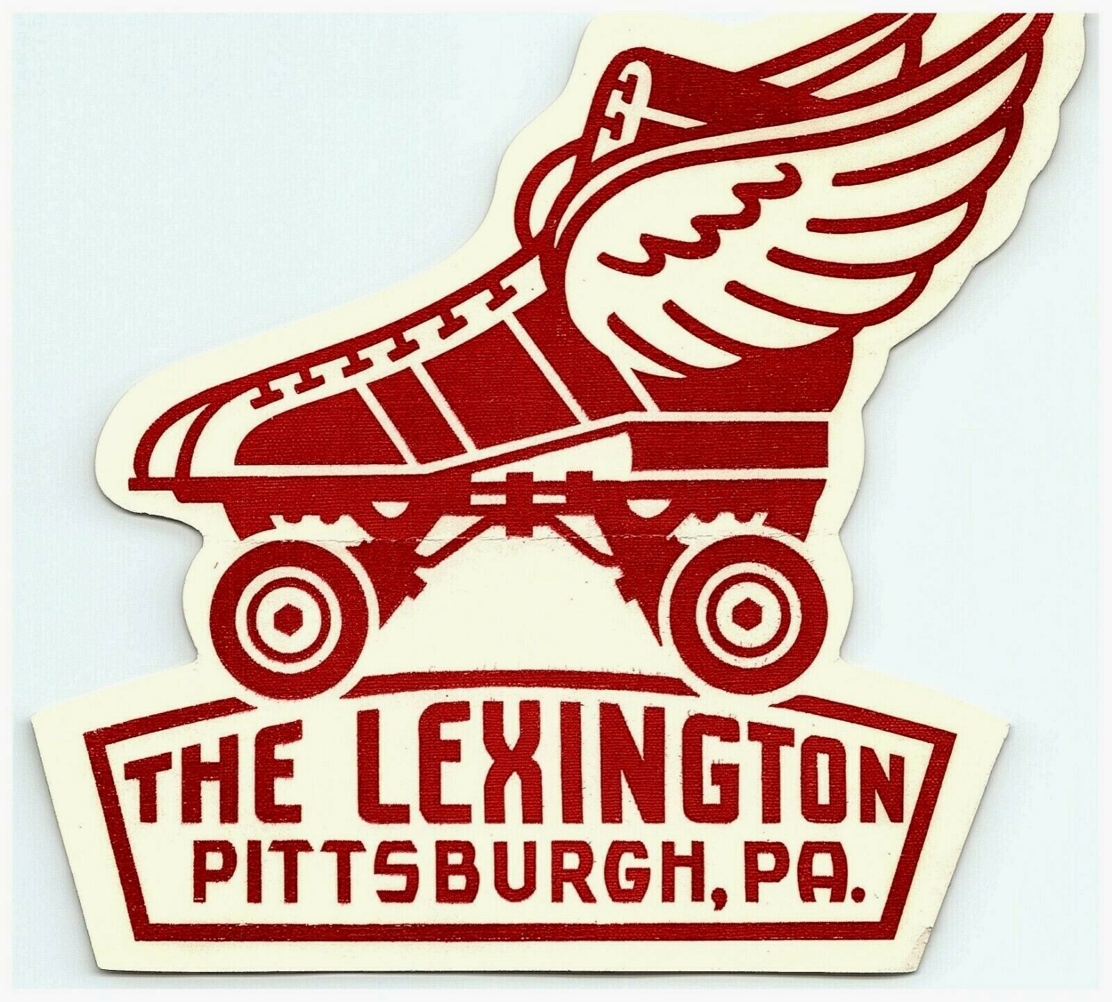 1930s-50s The Lexington Pittsburgh PA Label Vtg Decal Skate Sticker