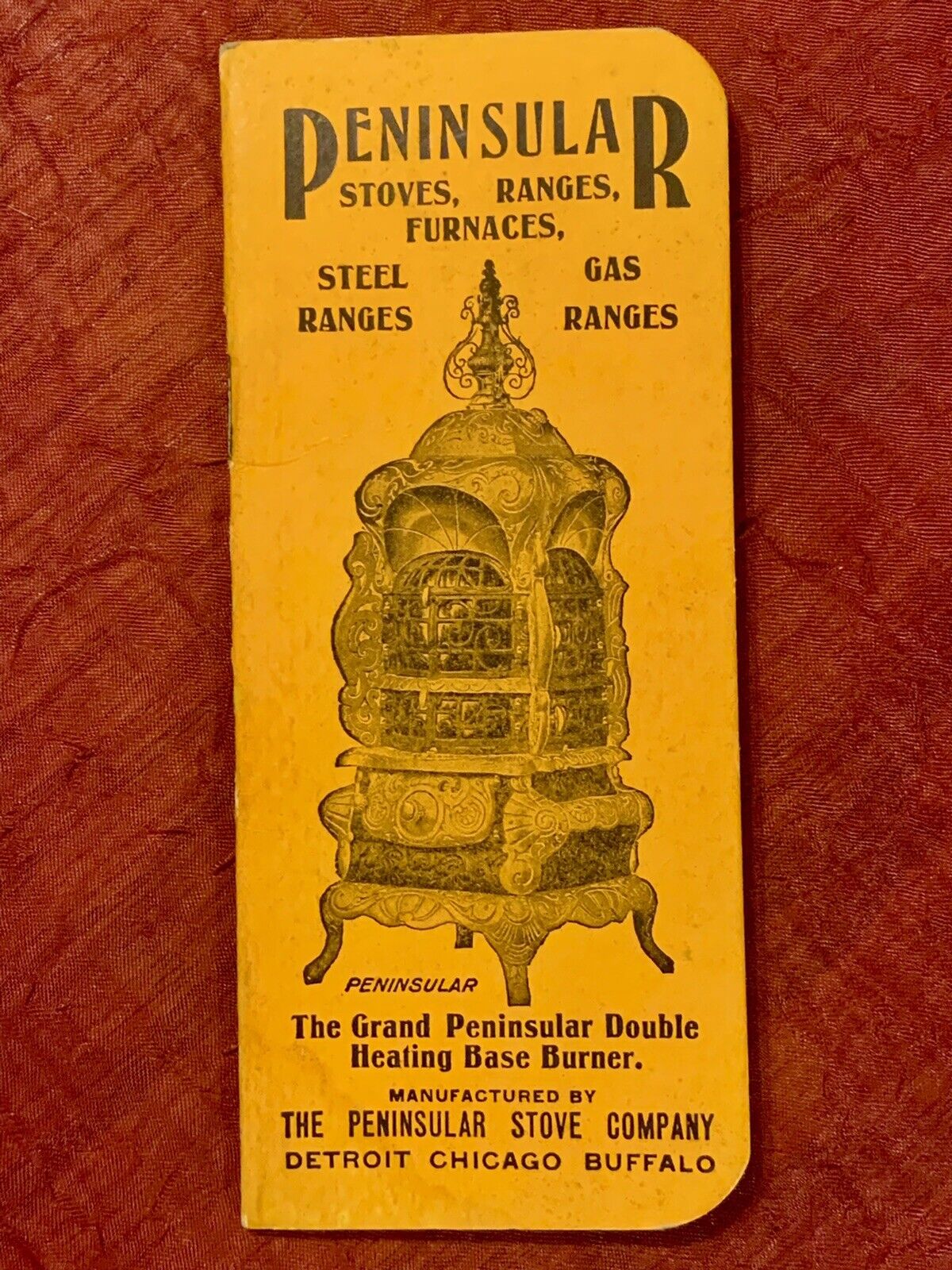 Antique Advertising Peninsular Stoves Ranges Furnaces Advertising Notebook Rare