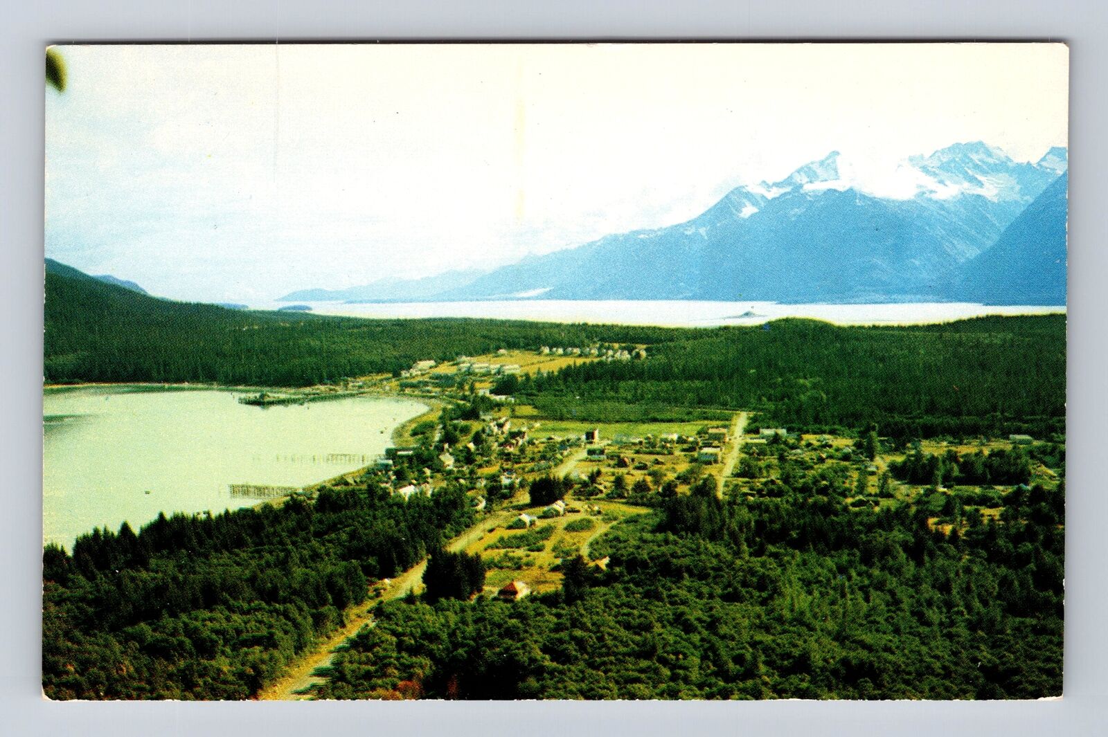 Lynn Canal AK-Alaska, Haines and Port Chilkott, Antique Vintage Postcard