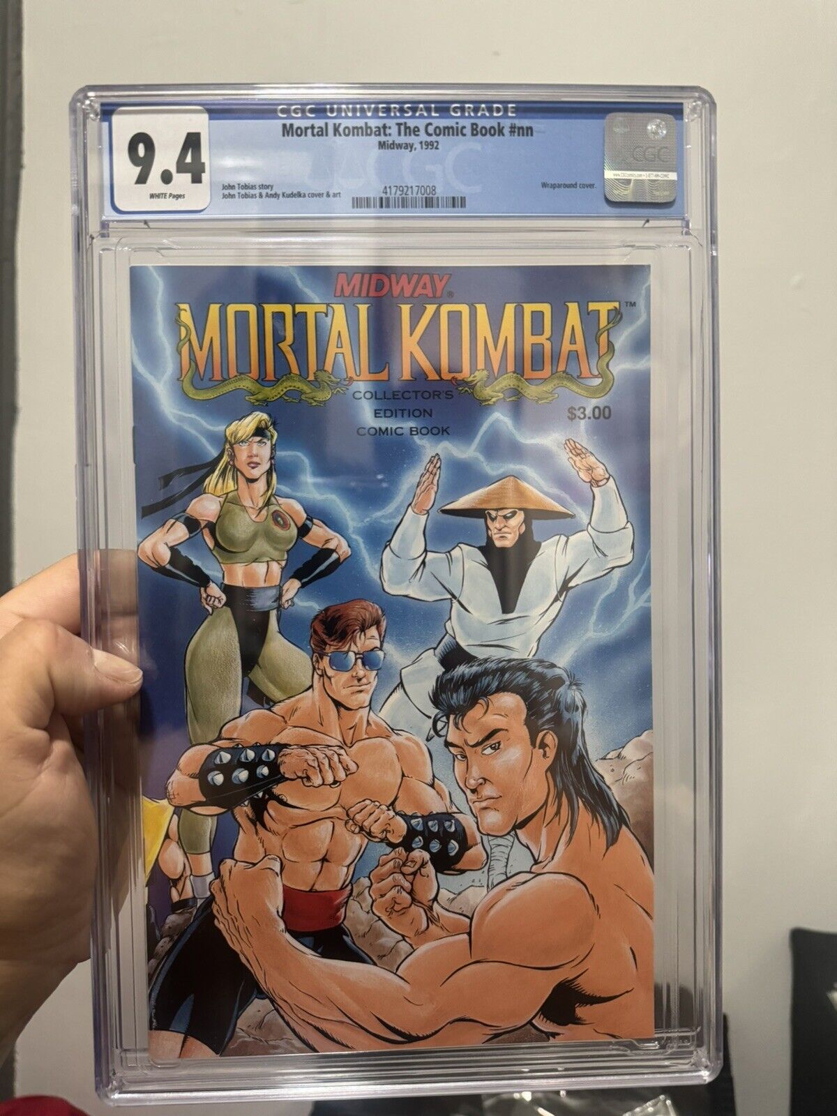 MORTAL KOMBAT #1,1st Appearance Mortal Kombat In Comic CGC 9.4 NM, Midway (1992)