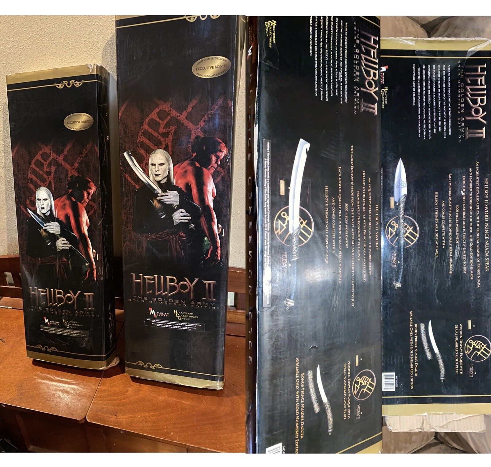 Hellboy 2 Collectible Film Swords and Certificates of Authenticity