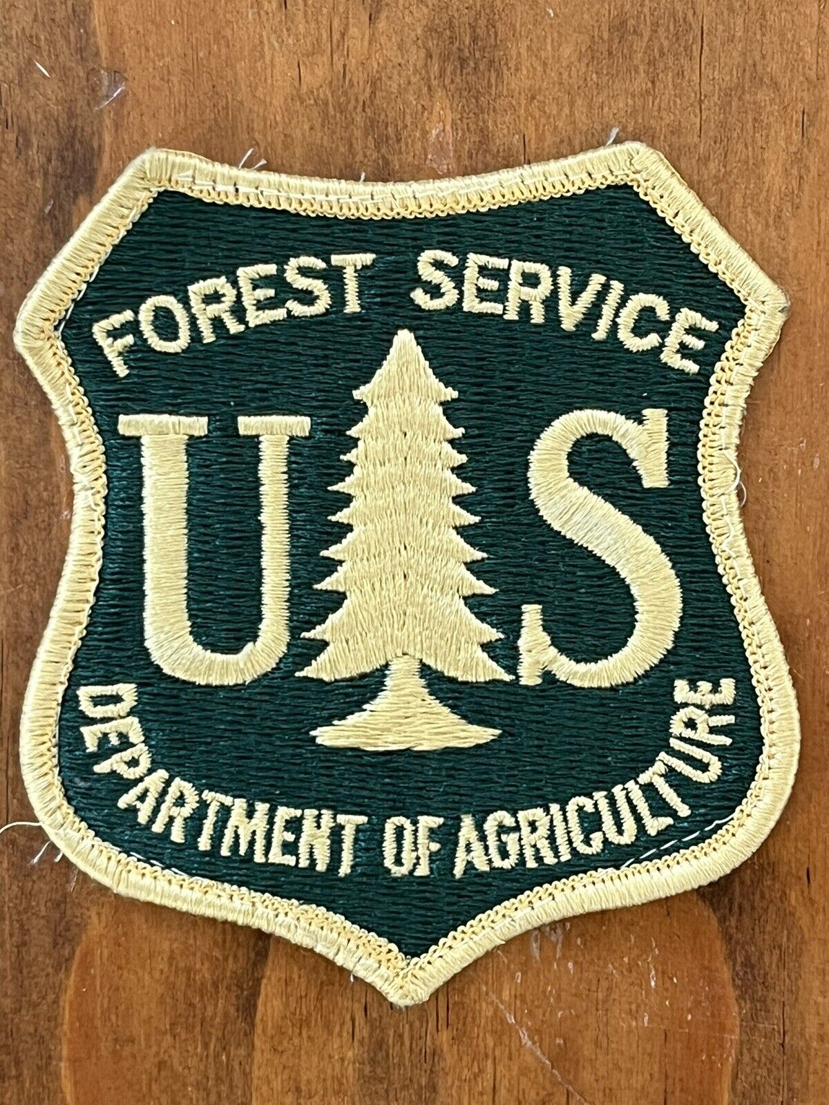 VINTAGE🇺🇸3”U.S. FOREST SERVICE DEPT of AGRICULTURE EMBROIDERED UNIFORM PATCH