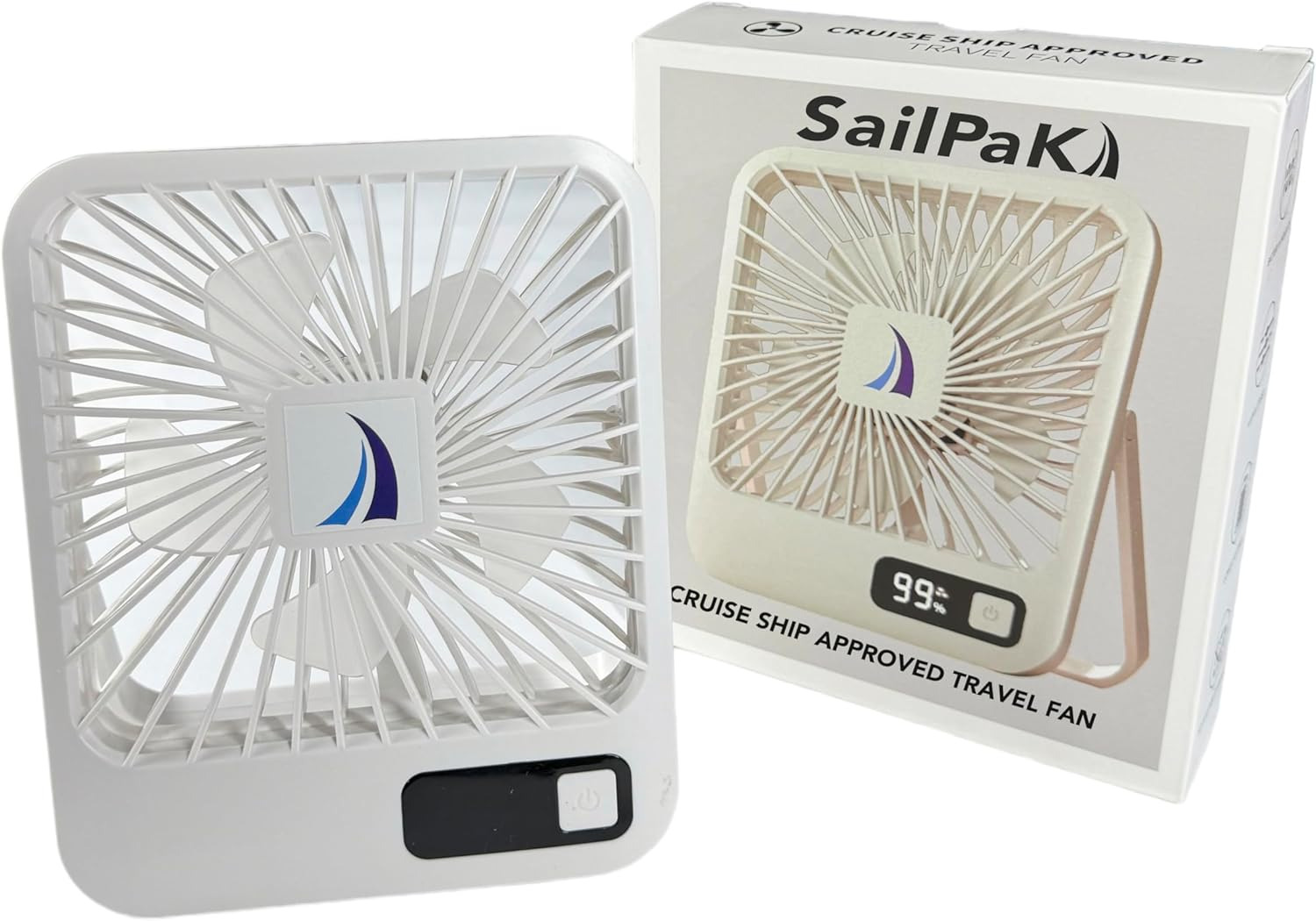 Cruise Ship Approved Travel Fan, Small Portable Fan 