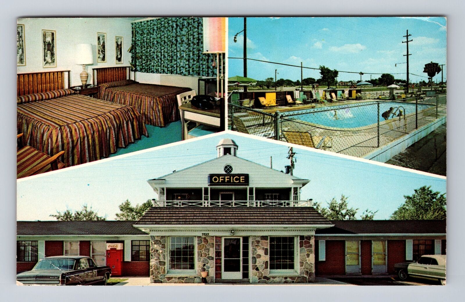 Detroit MI-Michigan, City Motel, Advertisement, Antique, Vintage c1979 Postcard