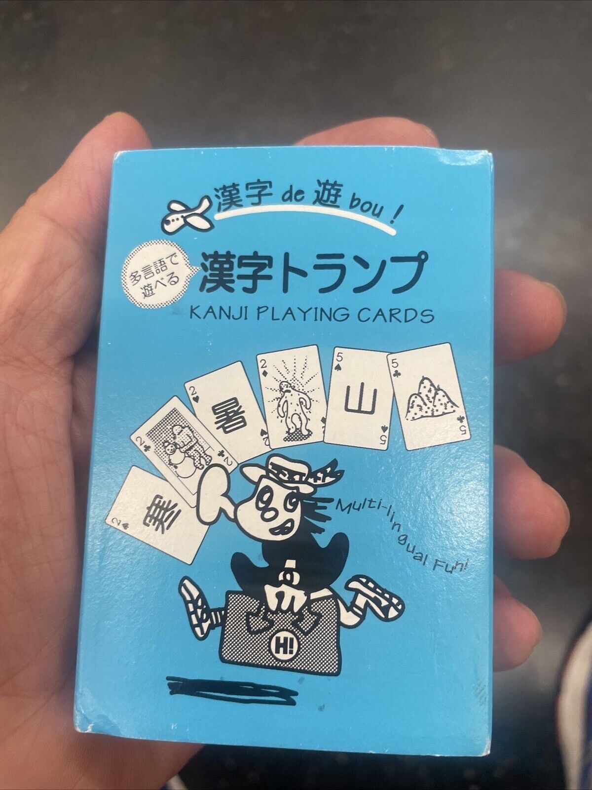 RARE Hippo Family Club Kanji Playing Cards Japan