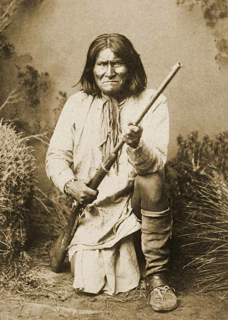 1887 Geronimo Vintage Old Photo 8.5\