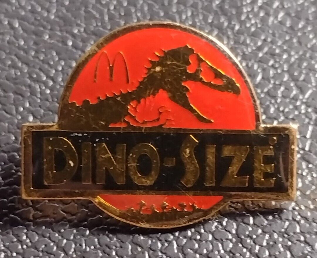 Vintage Dining  Size Jurassic Park McDonald\'s Lapel Hat Jacket Uniform Pin