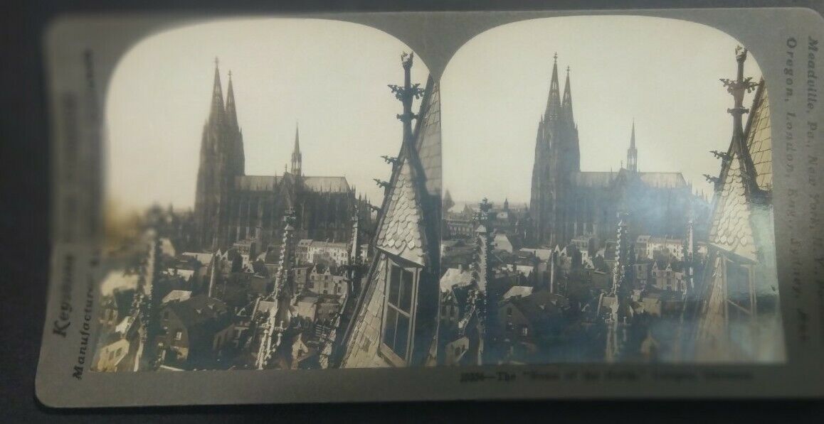 antique stereoview 1902 Cologne Germany 