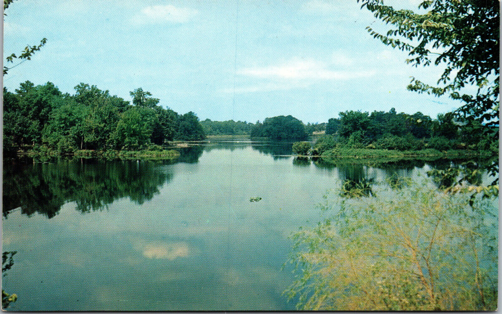 Vtg Silver Lake Milford Delaware DE Unused Postcard