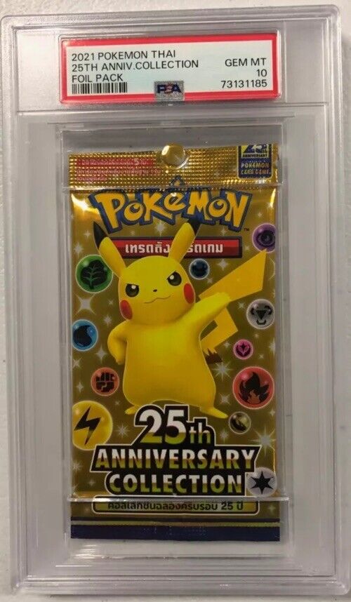 2021 Pokemon Thai 25th Anniversary Collection Foil Pack PSA 10 *POP 5*