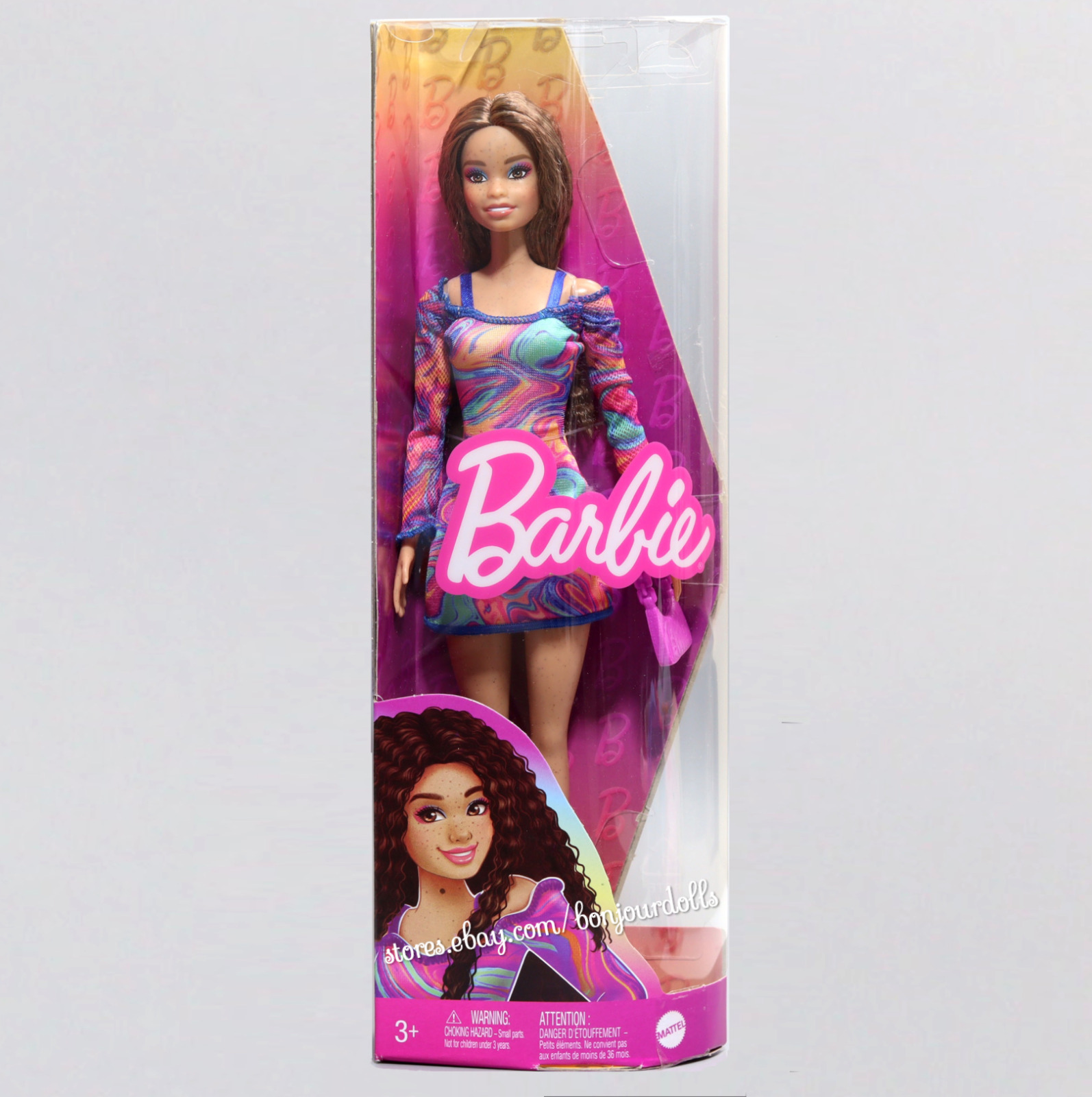 Barbie Fashionistas Doll #206 with Crimped Hair and Freckles - HJT03