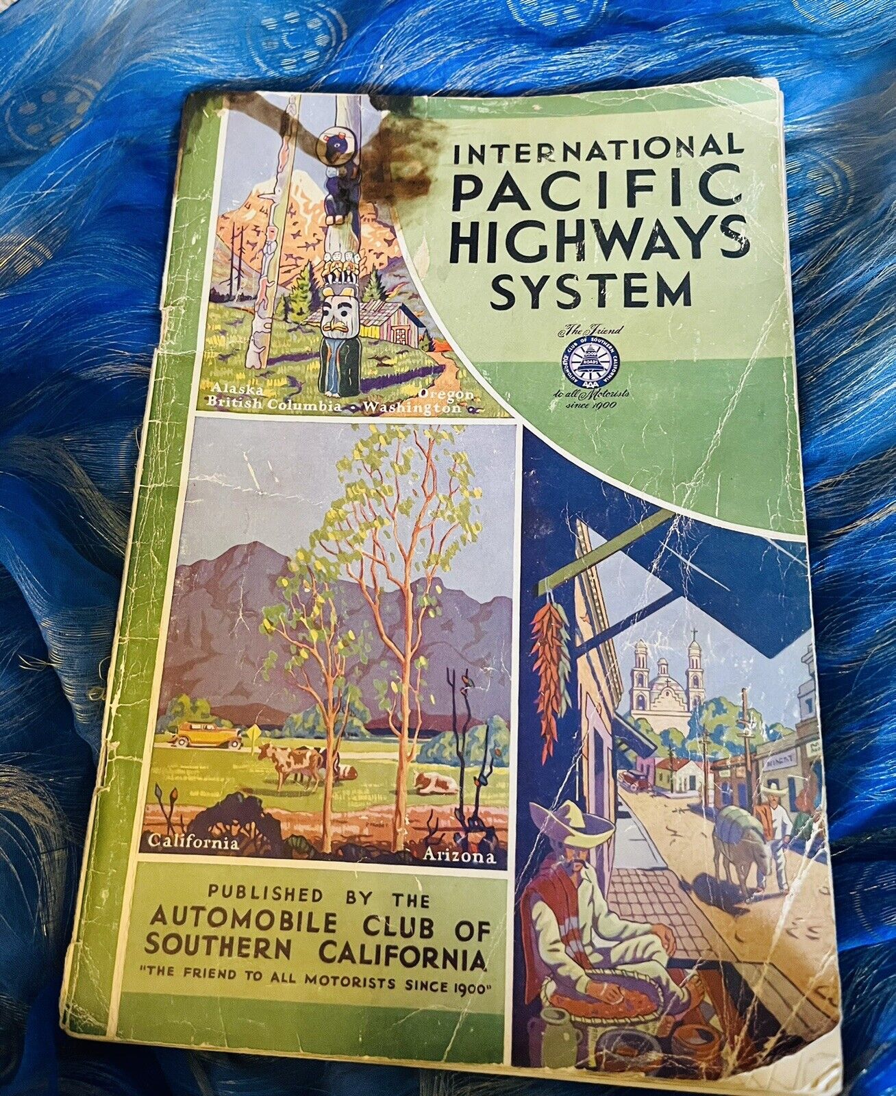 Rare 1949 PACIFIC HWY SYSTEMS-Book of Maps CA/OR/AK/B.C.