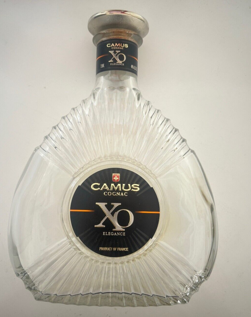 Rare Vintage Camus Cognac XO  Bottle - Collectible  - Empty