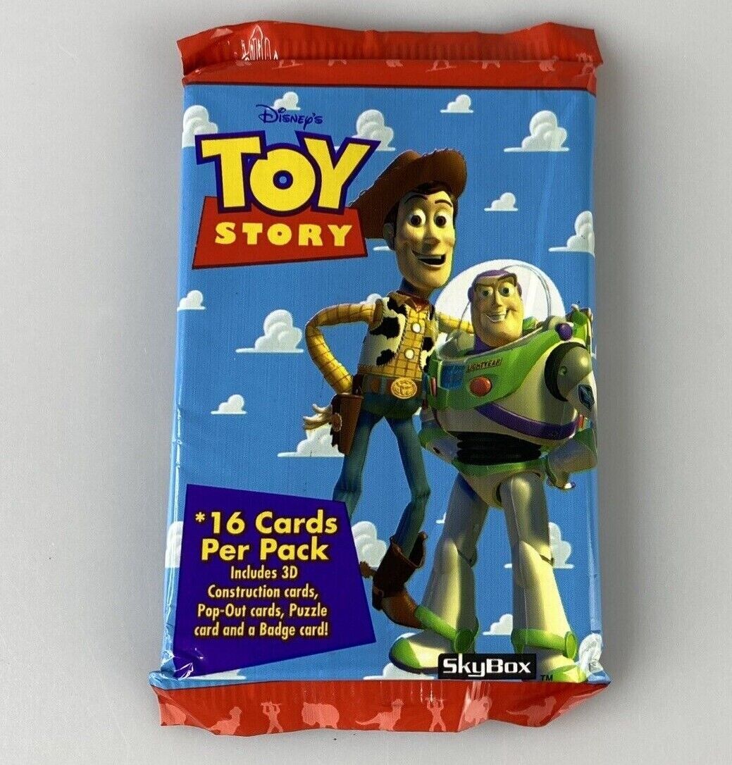 Vintage 1995 Skybox Disney\'s Toy Story 16 Trading Cards (2 Pack Lot)