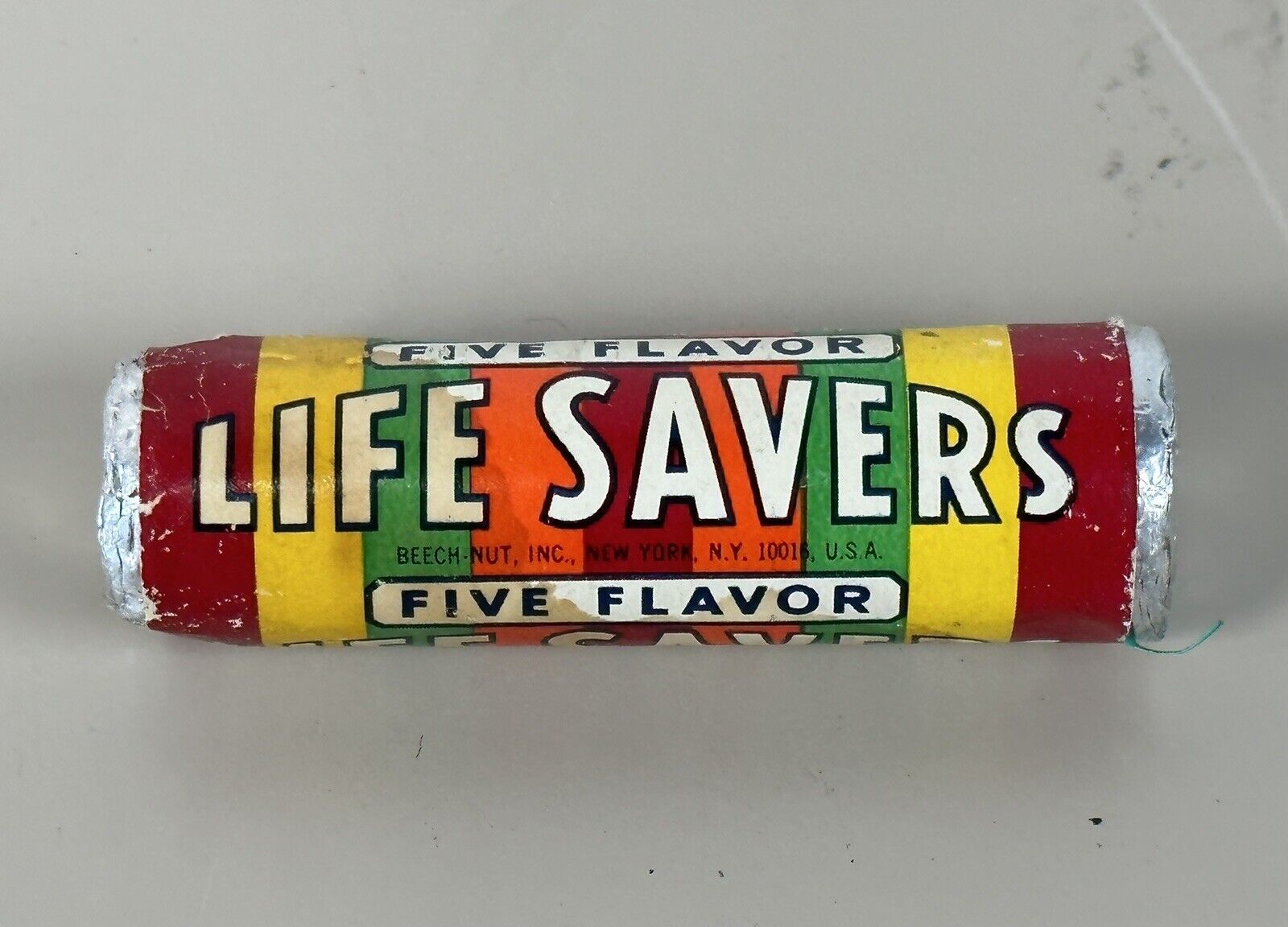 Life Savers Candy Vintage Unopened Roll 1950’s 5 Flavor Beech Nut Candies