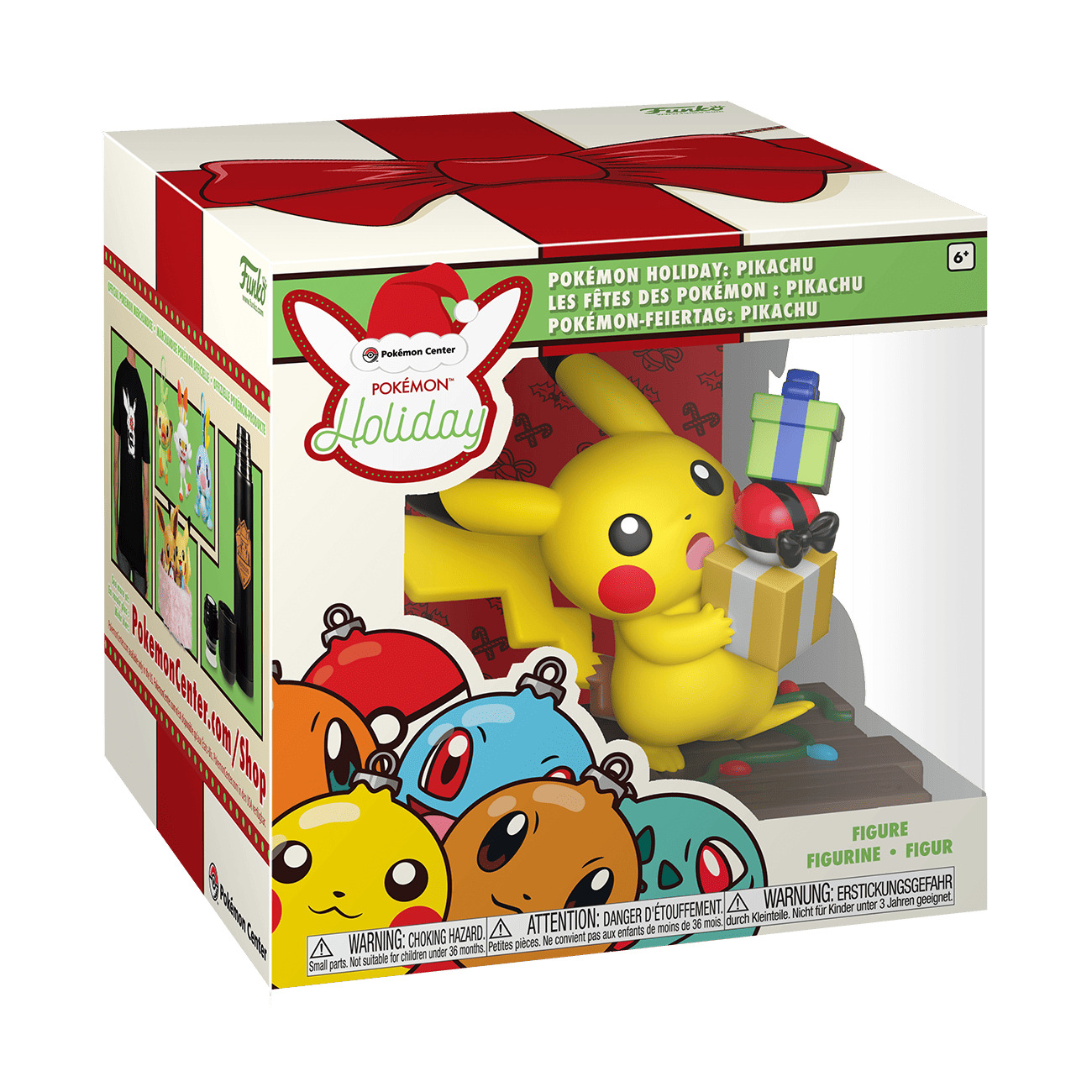 Pokémon Center Holiday Exclusive: Pikachu Figure by Funko, New In Box, Christmas