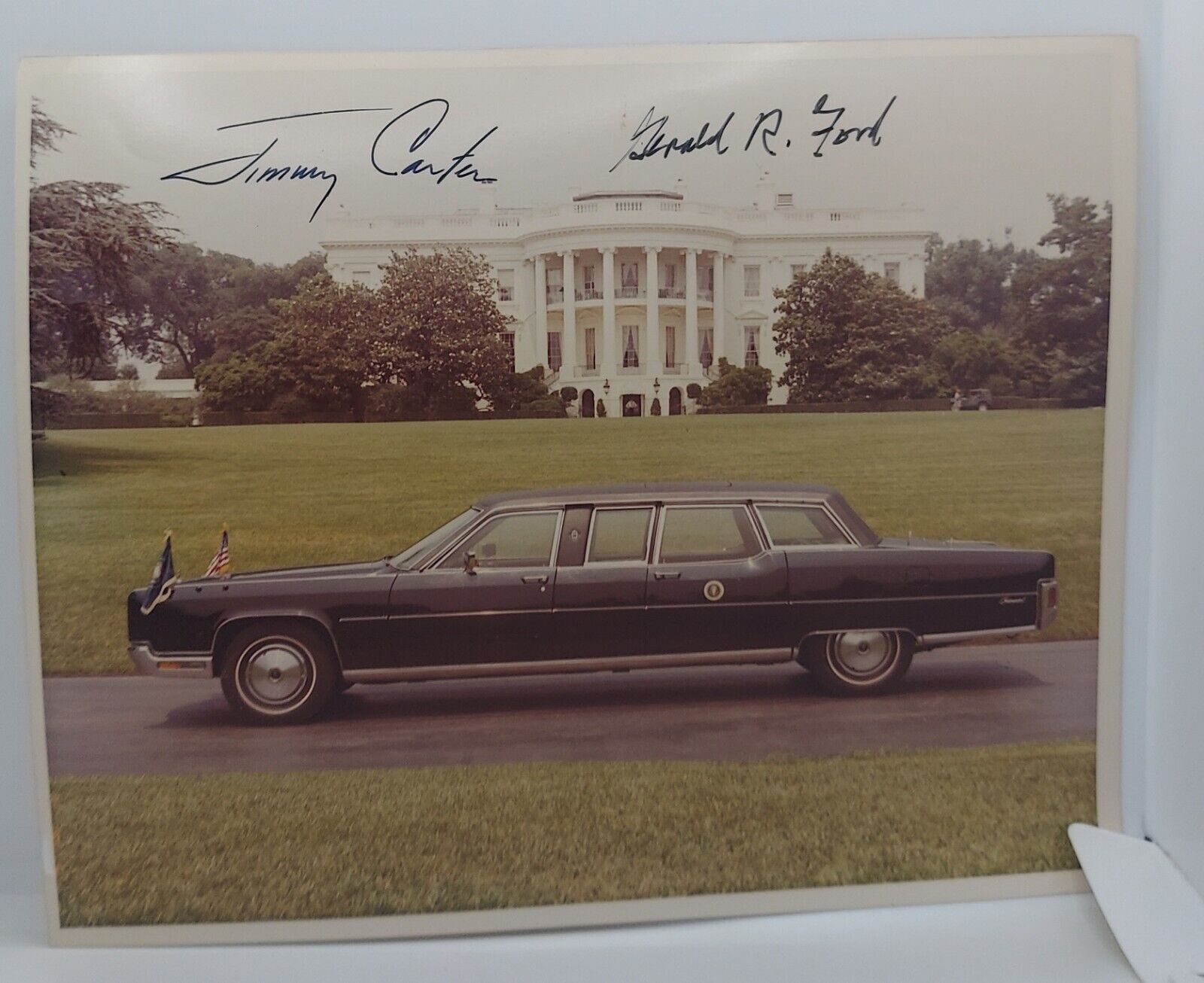 President Jimmy Carter & President Gerald Ford Signed 8x10 Photo
